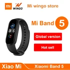 Глобальная версия Xiaomi Mi Band 5 Смарт-браслет 1,1 дюймов AMOLED экран водой браслет для занятий спортом пульсометр смарт-браслет Mi 5
