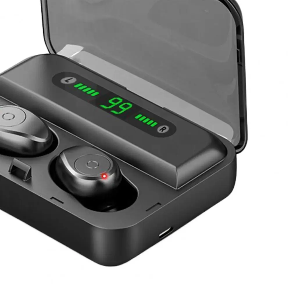 

F9-5 Earphone Bluetooth 5.0 IPX7 Waterproof Portable Wireless Earbuds for Sport