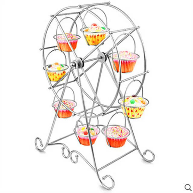 Подставка для десерта Ferris Wheel Cupcake вращающаяся подставка стальная проволочная