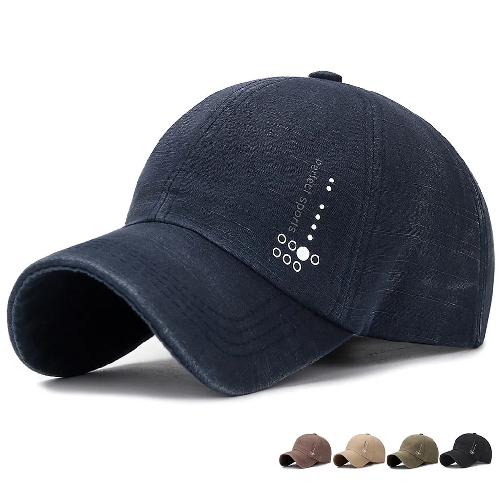 Идеальная модная спортивная бейсболка для мужчин Snapback Hat хип-хоп Регулируемая Черная кепка наружная альпинистская бейсболка S7