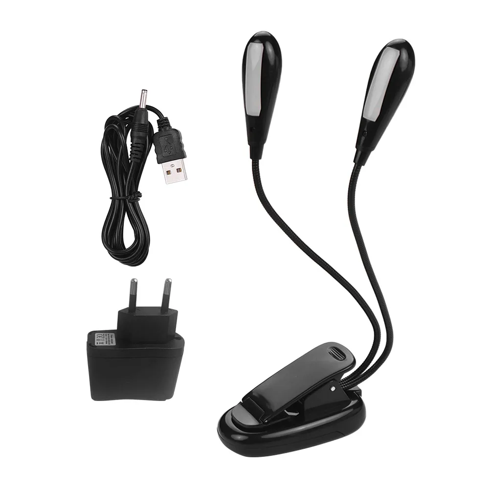 Профессиональный светодиодный музыкальная Настольная лампа с зажимом для