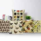 Стильная футболка с изображением персонажей видеоигр чехол для подушек с изображением птиц для дома декоративная подушка чехол для офиса диван автомобиля скандинавские украшения для дома накидка для подушки