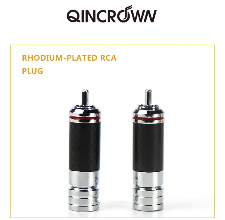 4 шт./лот родиевое покрытие медный RCA штекер Mayitr прочный RCA винты разъема пайки блокировки аудио-видео разъем