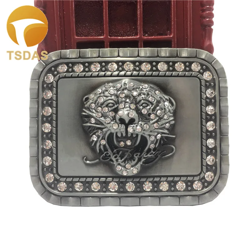 Cowboys металлические пряжки для ремня с бриллиантовой головой льва роскошные