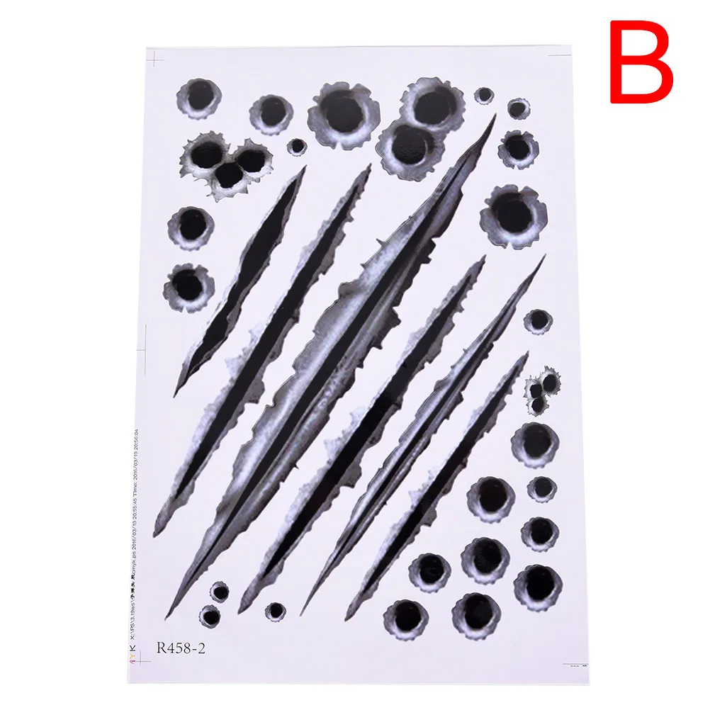 Модный креативный автомобильный Стайлинг 3D Искусственные пули отверстие