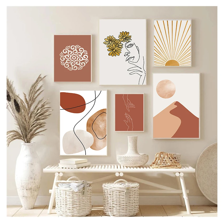 Настенная живопись на холсте скандинавские постеры и принты настенные картины