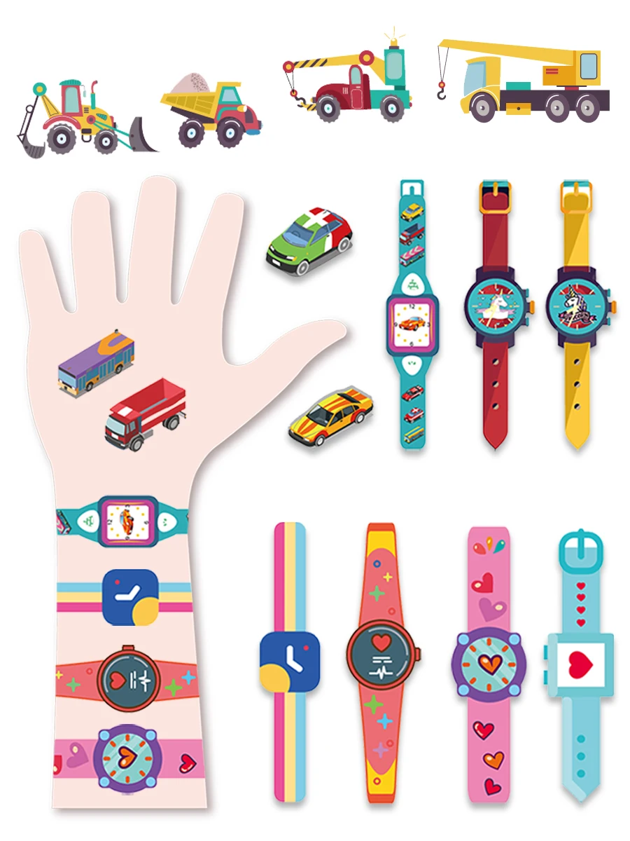 Детская Наклейка с татуировкой безопасные нетоксичные Водонепроницаемые