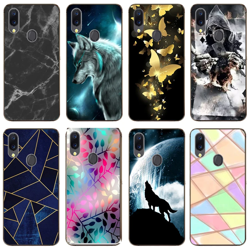 Для Umidigi power силиконовый чехол ТПУ для телефона Мультфильм Волк роза цветы