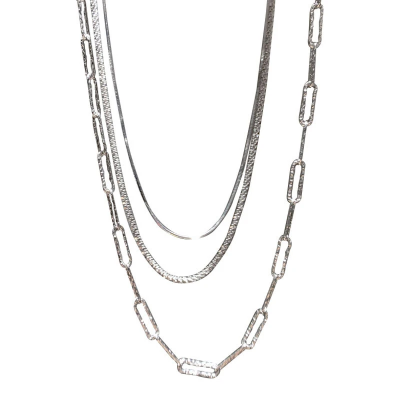 

Besimpol Real 925 Sterling Silver Bright Galaxy Necklace Elegant Italy Flash Snake Chain Necklace For Women Luxury Fine Jewelry