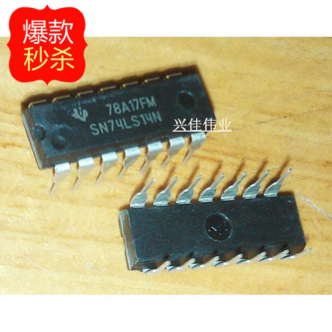10 шт. Новый 74LS14 SN74LS14N HD74LS14P шестигранный ИНВЕРТОР ШМИТТ триггер DIP14