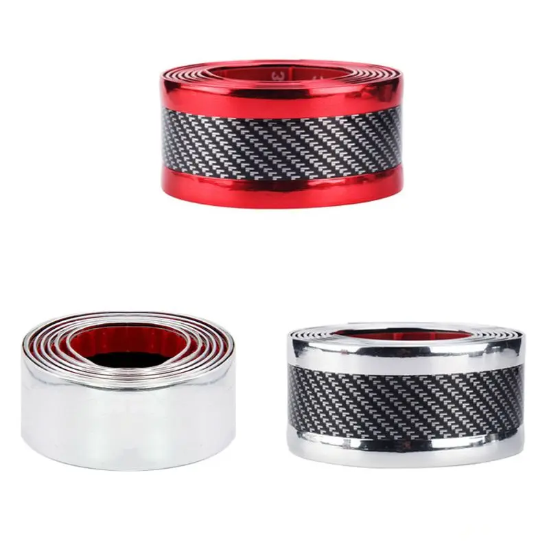 DIY автомобиля стикер углеродного волокна Модифицированная защитная полоса для