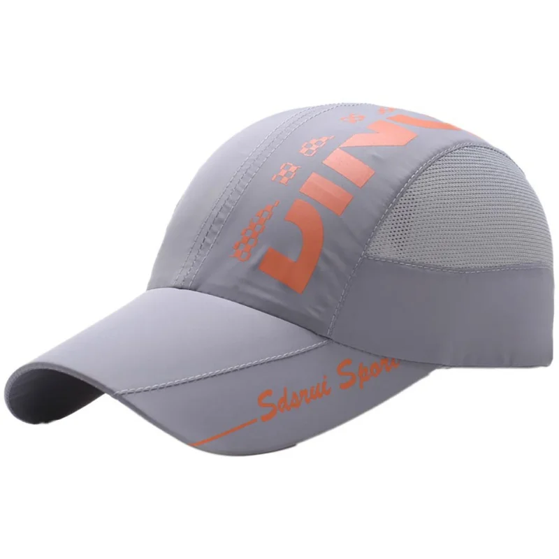6 Colors Summer Men Printed Letter Cap Quick Dry Mesh Fishing Caps quick dry Outdoor Sport Traveling Climbing Hats | Спорт и