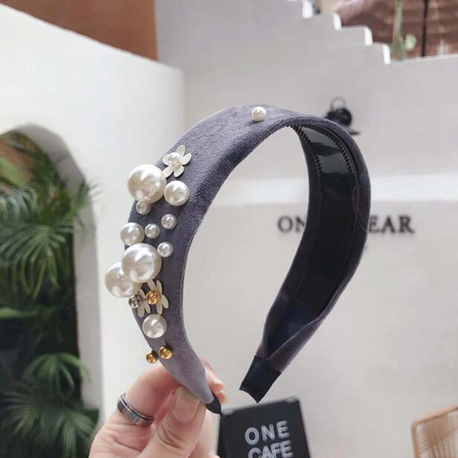 Высокое качество широкая боковая повязка на голову женский головной убор с