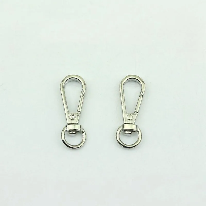 50Pcs 9mm O Ring Metal Hanger Buckles Lobster Clasp Swivel Trigger Clips Snap Hook for Bags Strap Leather Craft DIY Accessories