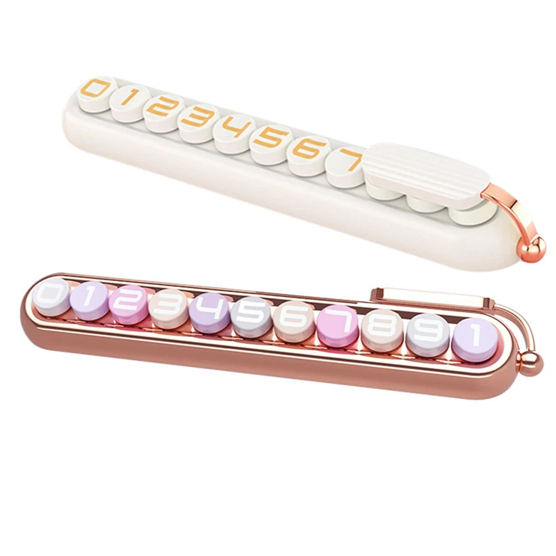 

Lovely Car Temporary Parking Card Phone Number Card Plate Telephone Number Car Park Stop For Women Girl Car-styling Accessories