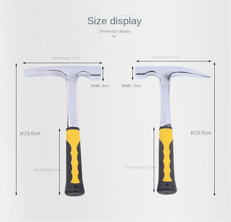 Кровельный молоток многофункциональная стальная ручка из стекловолокна