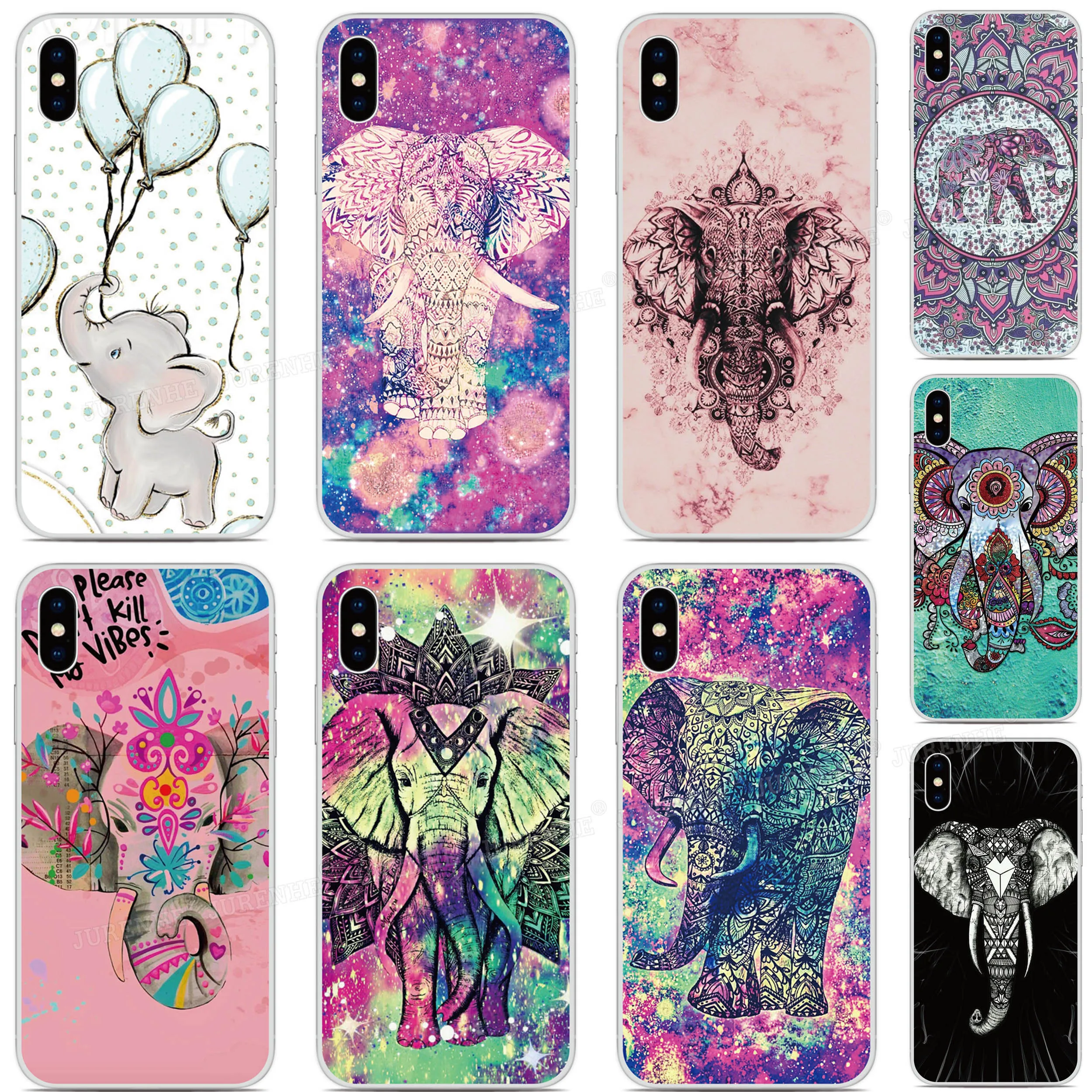 

Elephant Phone Case For Motorola Moto G30 G10 Edge S Fusion G9 Plus G Play Stylus One 5G ACE E7 Power Action Macro Vision Cover