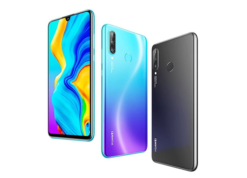 Huawei P30 Lite, глобальная версия, смартфон, мобильный телефон, 32 МП, фронтальная камера, тройная задняя камера, Android 9,0, 128 ГБ Rom