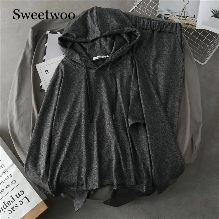 Весенний женский комплект для бега SWEETWOO из 2 предметов 2020 модный свободный