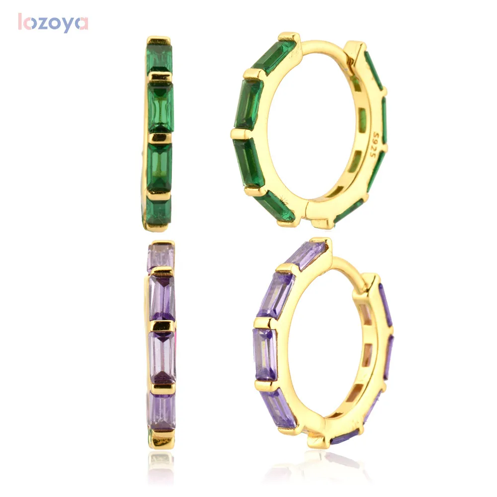 

LOZOYA, новинка 100%, блестящие серебристые и золотистые циркониевые кольца для пирсинга, CZ, кольца для пирсинга в стиле рок, панк, ювелирные изде...