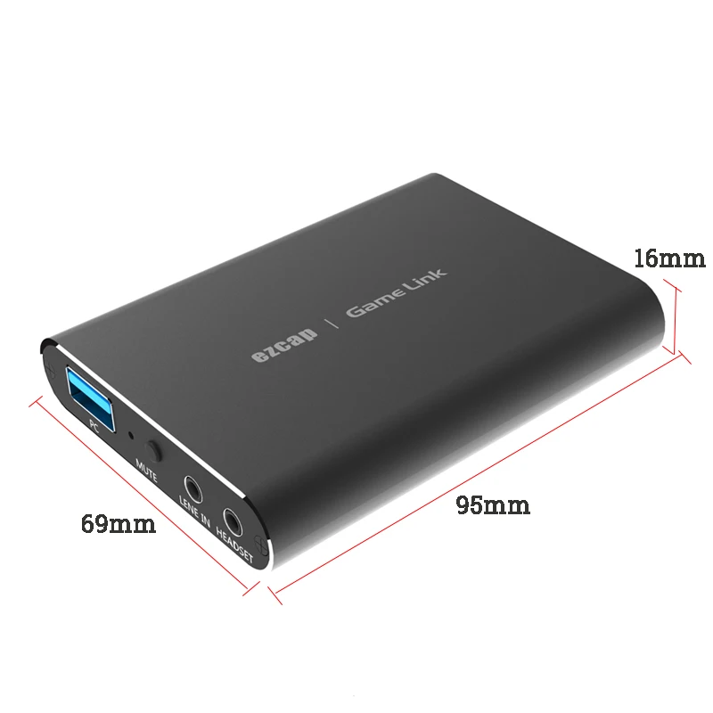 

HDMI-compatieble acquisition card 4K HD Audio Video Capture Card 1080P 3.5mm audio jack USB 3.0 plug and play for Game Recording