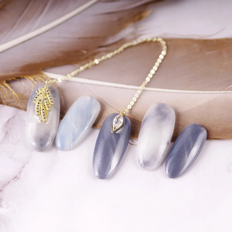 Цепочка с подвеской из циркония для дизайна ногтей | Красота и здоровье