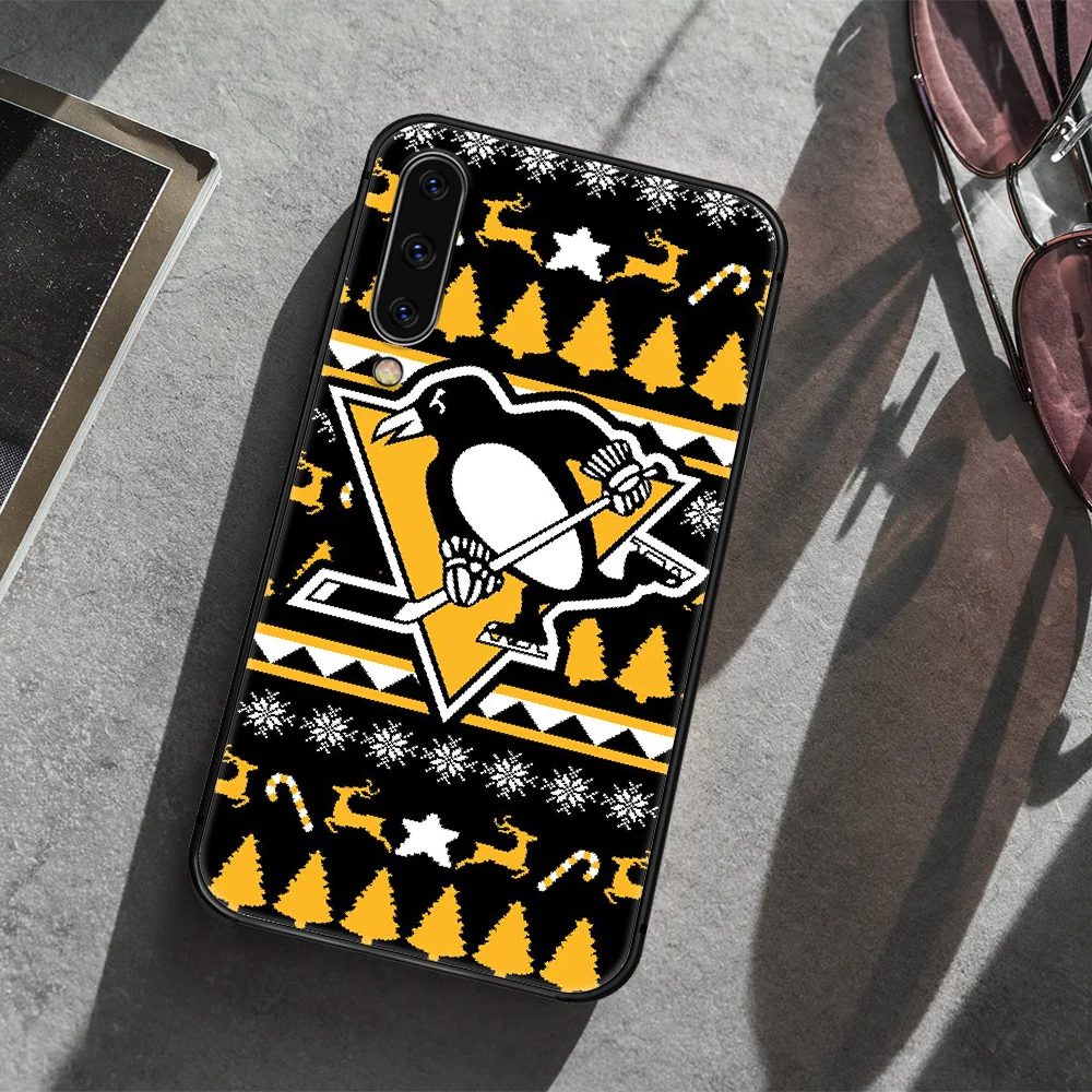 

Pittsburgh Penguin Phone Case Cover For Samsung Galaxy A10 A11 A20 E A21 A30 A40 A41 A50 A51 A70 A71 A81 S 4G 5G black Coque