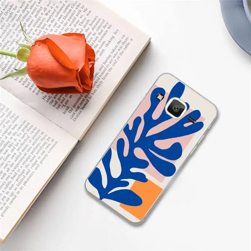 

Art Retro Abstract Geometry leaves Phone Case For Samsung Galaxy J2 J4 J5 J6 J7 J8 2016 2017 2018 Prime Pro plus Neo duo Coque
