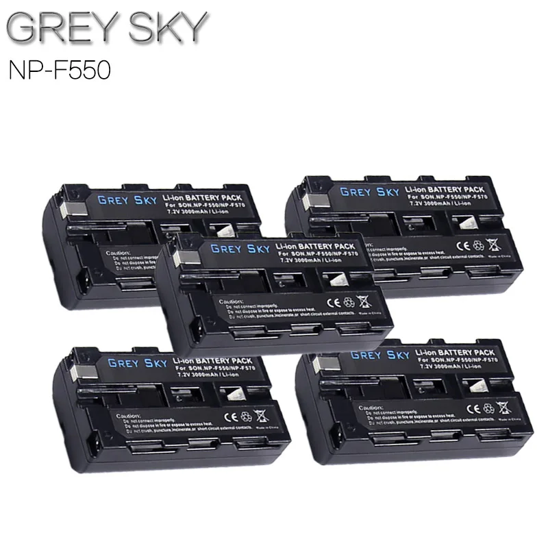 Литий-ионная аккумуляторная батарея 7 2 в 3000 мАч NP-F550 NP F550 NPF550 для Sony NP-F330 NP-F530 NP-F570