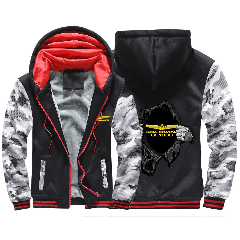 2021 золотыми крыльями honda толстовки с капюшоном на молнии куртки Толстовка