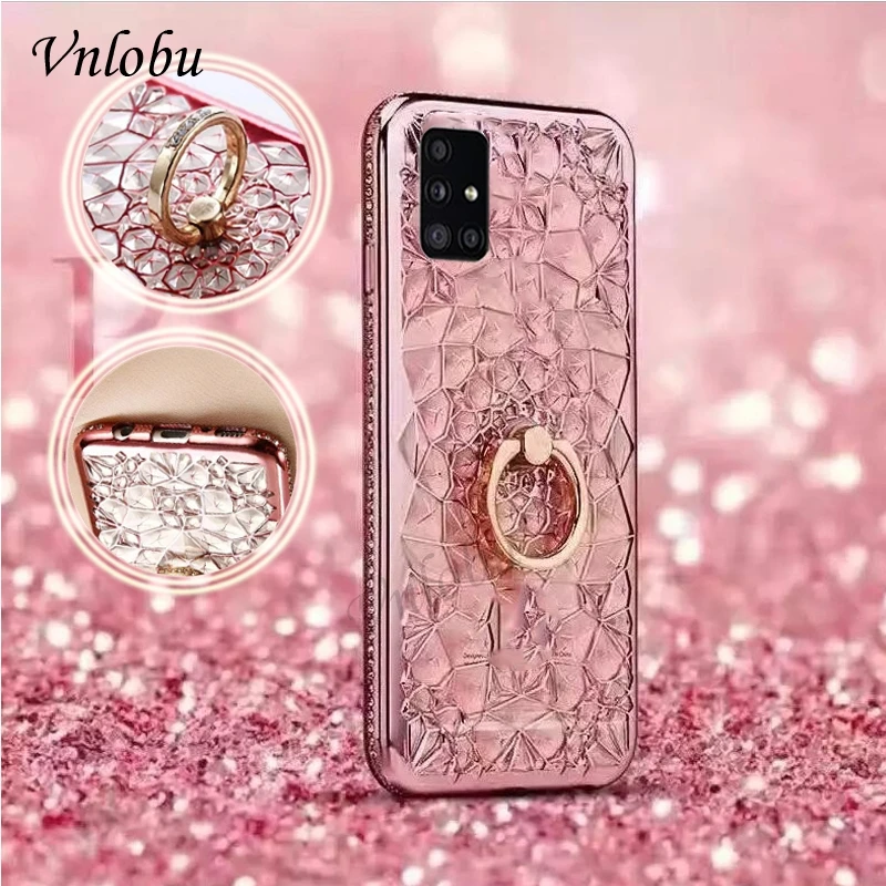 Чехол с кольцом-подставкой для телефона Samsung A51 A71 A70 A50 A30 A10 A9 A8 A7 A6 Plus