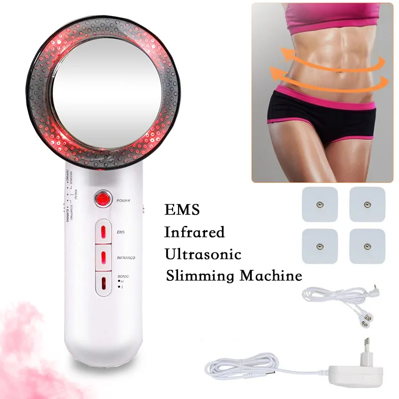 

7 in 1 EMS Ultrasound Cavitation Device Electric Body Slimming Massager Fat Burner Infrared Therapy Ultrasonic Cavitation Tools