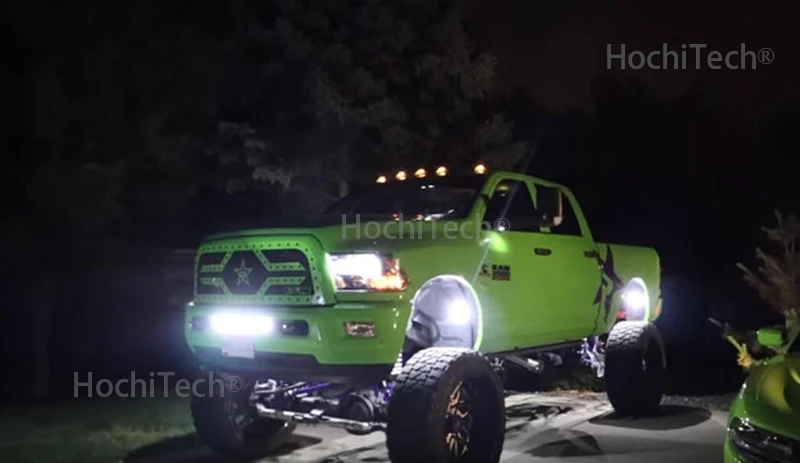 Светодиодные горные фонари водонепроницаемые для Тойота FJ Cruiser светодиодный автомобиль шасси свет светодиодный Рок свет многоцветный неоновый светодиодный фонарь комплект
