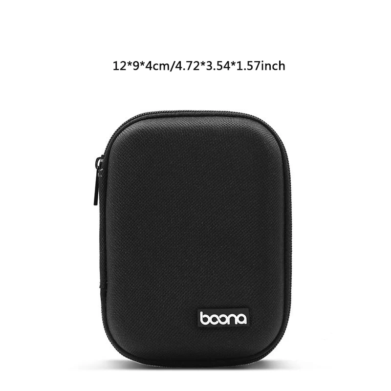 LIYIMENG EVA дорожная цифровая сумка для хранения кабеля подходит для power Bank гарнитура U диск линия передачи данных USB органайзер для устройств - Цвет: Black
