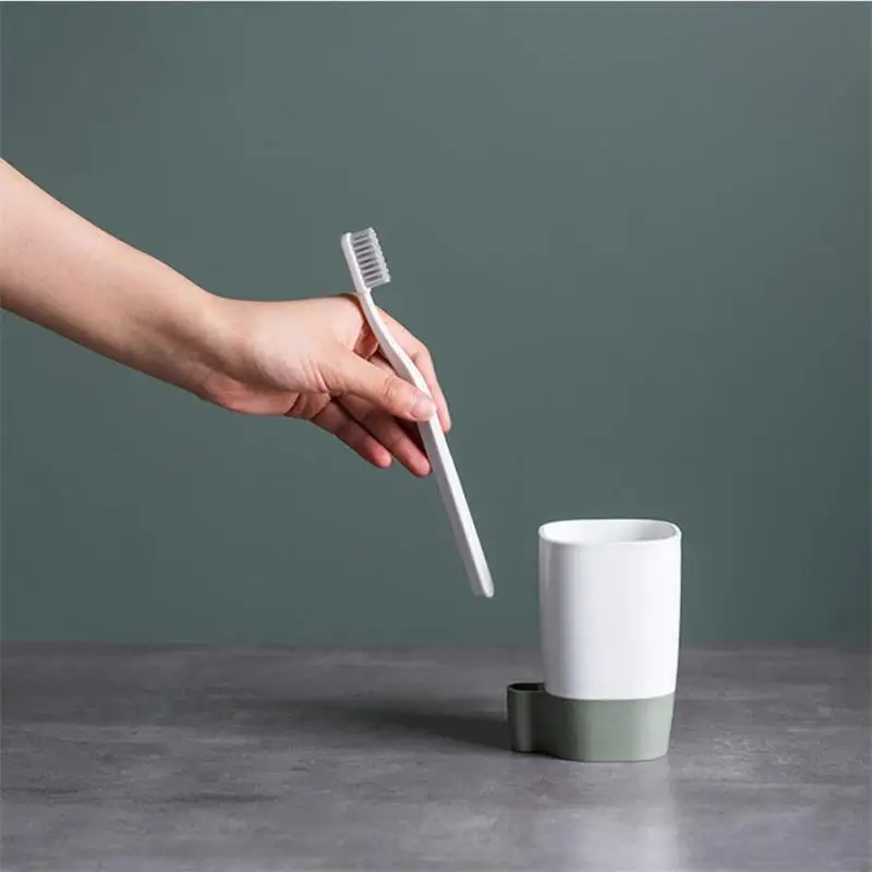 

Bathroom Supplies Storage Travel Portable Washing Cup Bathroom Set Non Slip Water Drain able Toothbrush Holder Rinsing Tooth Mug