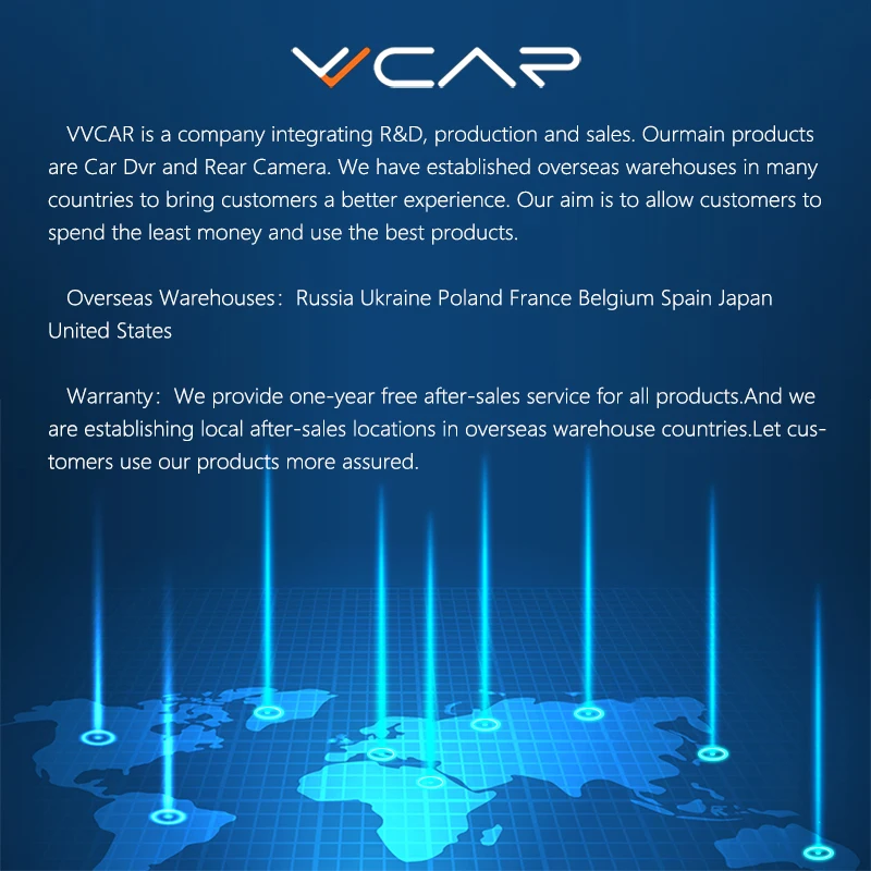 

VVCAR-V17 12-Inch RearView Mirror Car Dvr Camera Dashcam GPS FHD Dual 1080P Lens Driving Video Recorder Dash Cam