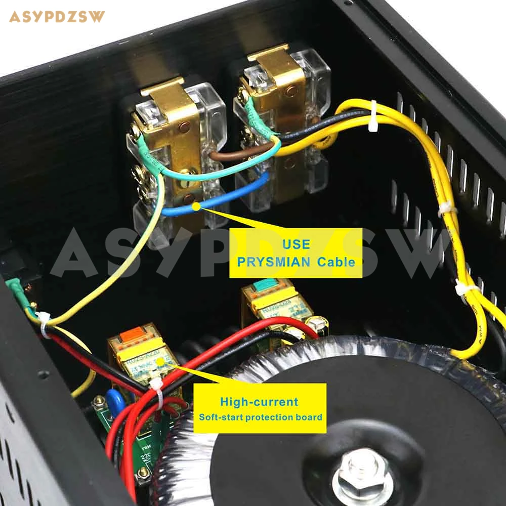 PT-2000 HIFI тороидальный сбалансированный изолирующий трансформатор 2000 Вт США Разъем AC источник питания процессор