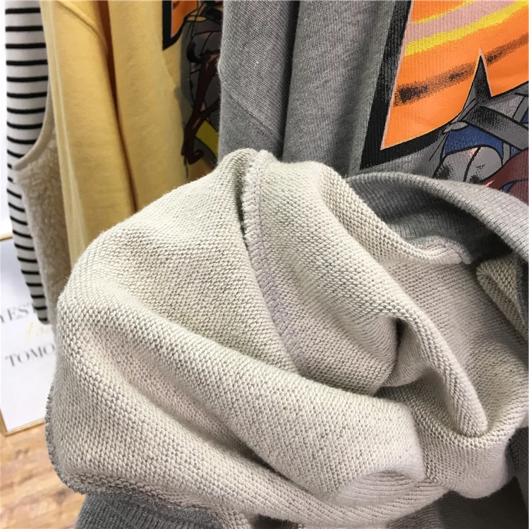 Толстовка женская оверсайз с капюшоном Модный хлопковый свитшот уличная одежда