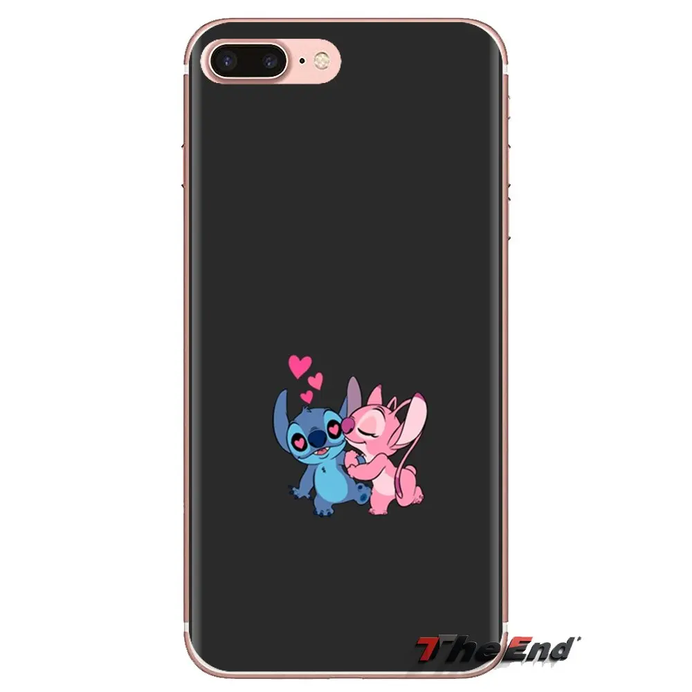 Мультфильм милый Стич стежка прозрачная задняя крышка из ТПУ чехлы для Samsung Galaxy J1