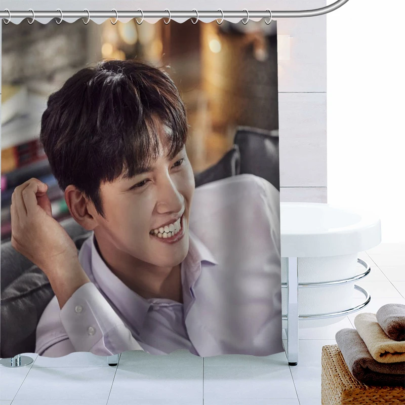 Пользовательские Kpop Ji Chang Wook занавеска для душа водонепроницаемая тканевая ванны