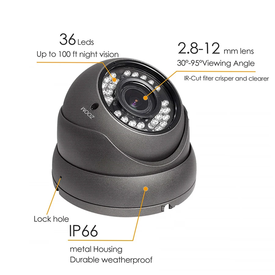 H.265 настоящая WDR Star Light 1080P IP камера безопасности Sony IMX датчик Hisilicon IR ночное