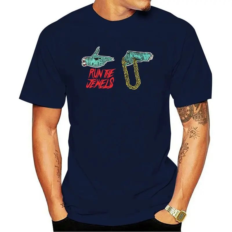 

T Shirt Men O-neck Short Casual Tshirt Inspirational Run The Jewels Hip Hop Rap Supergroup Men's T-shirt Size S To 2xl Vintage