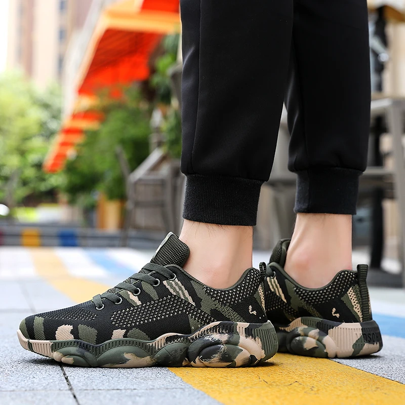 

New Trend Running Shoes Man Korean Cool Non-slip Light Shock Absorber Breathable Sports Shoes Outdoor Walking Jogging Sneakers