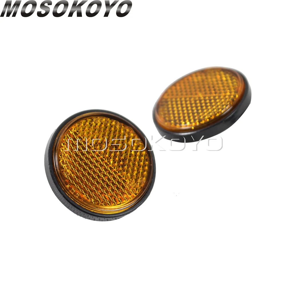 Желтый 6 мм Круглый отражатель с резьбой стикер Предупреждение ющий болт на