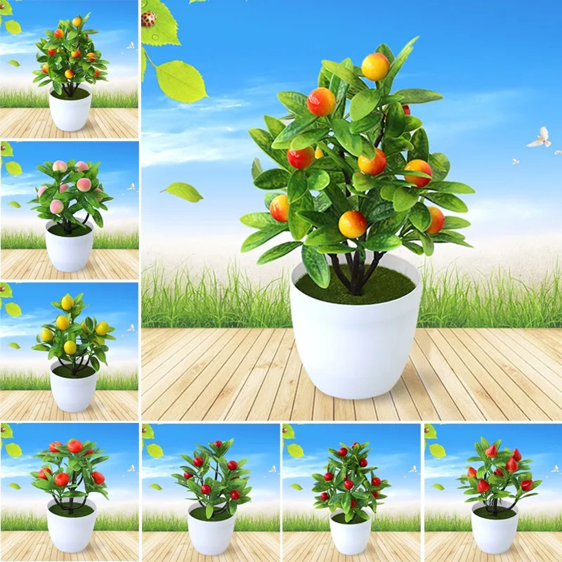 Новые искусственные растения для домашнего декора реалистичное Персиковое