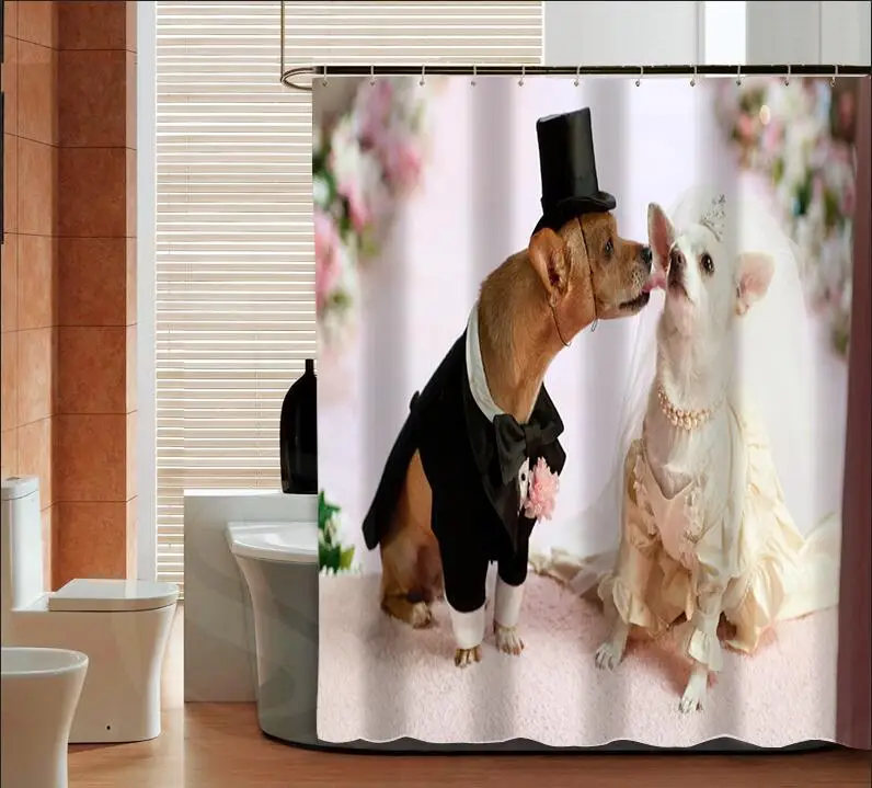 

Modern Dog New Classicalcustom Shower Curtain Bathroom Best Decor Free Shipping MORE SIZE SQ0422-ZHH-01