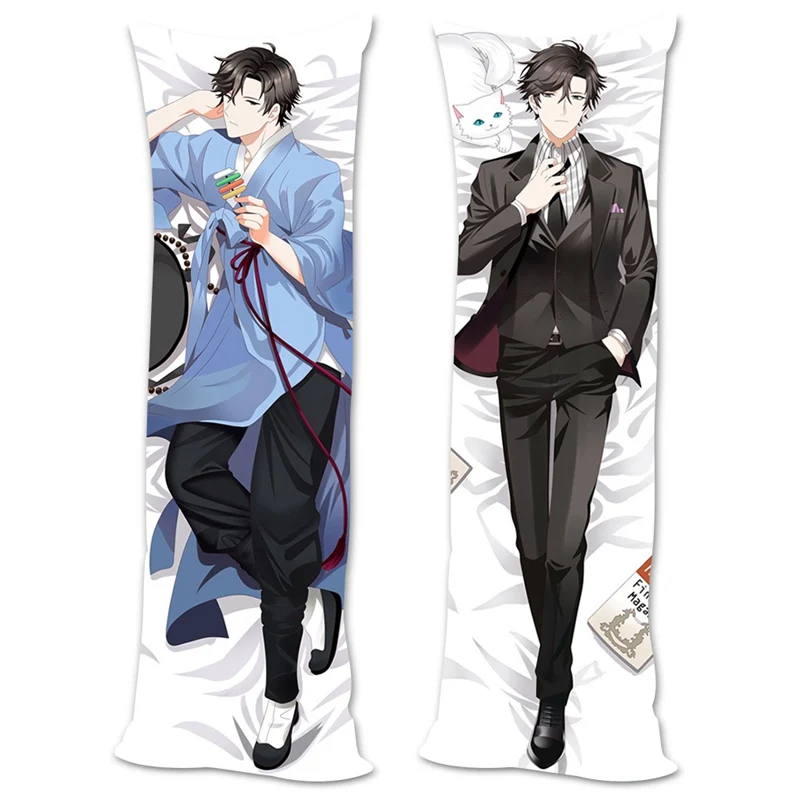 Mystic Messenger аниме персонажи крутой мальчик Jumin Han & Zen 707 наволочка для