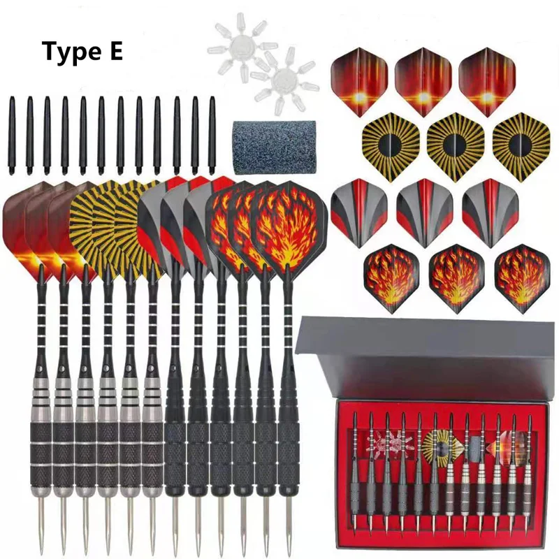 12 шт. цветное покрытие профессиональный стальной наконечник Дротика s стальные