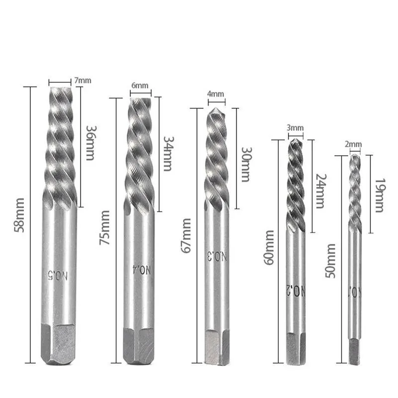 10 шт./компл. Кобальт левой бурильные долото сломанный болт поврежденный винт