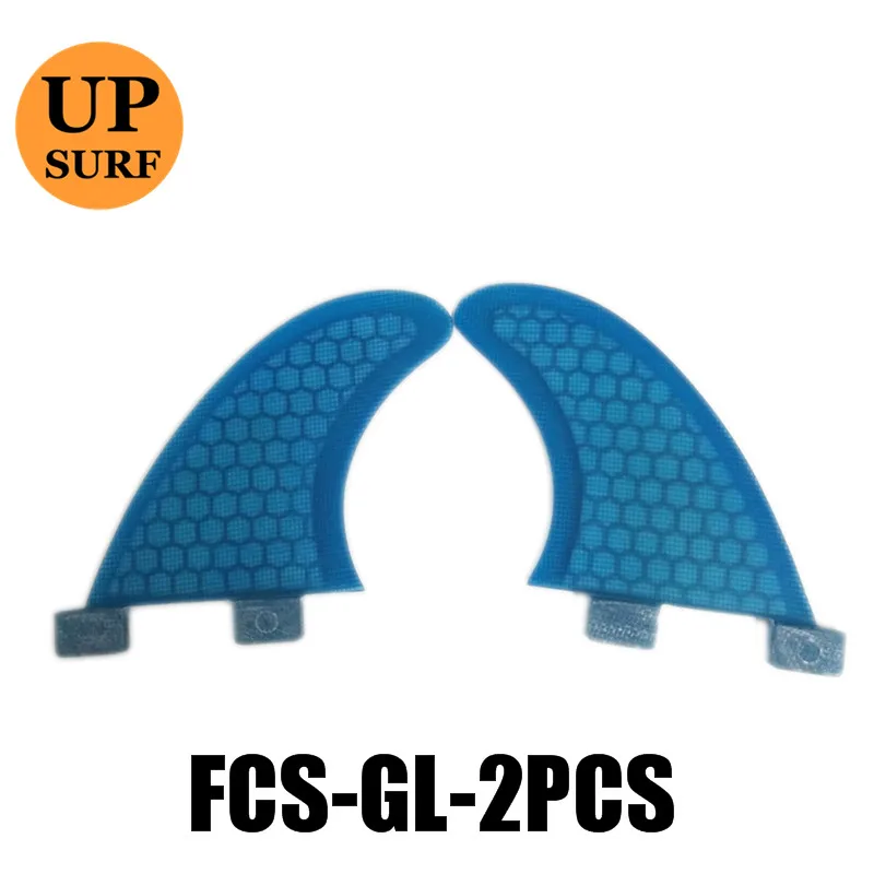 FCS плавники GL оранжевые/синие сотовые Стекловолоконные центральные двойные